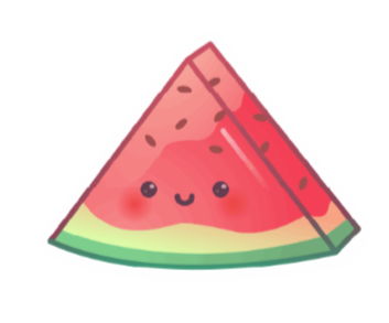 Watermelon vinyl sticker